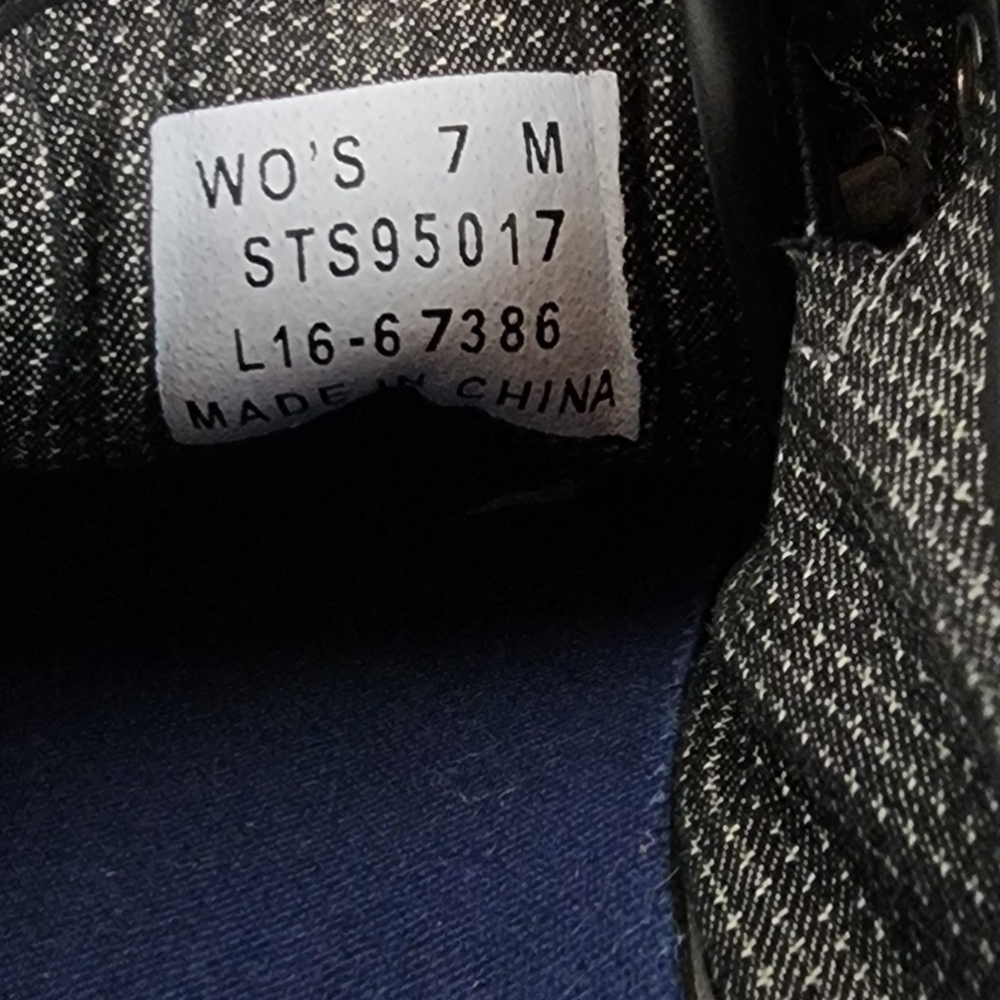 Sperry Top-Siders Seacoast Black Caviar Lace Up Sneaker Size 7 - Picture 4 of 16